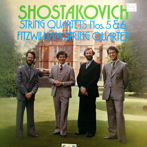 Image of Front Cover of 3524193E: LP - FITZWILLIAM STRING QUARTET, Shostakovich: String Quartets Nos. 5 & 6 (L'Oiseau-Lyre; DSLO 29, UK 1978, Insert)   VG+/VG+