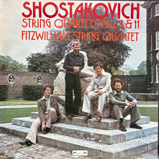 Image of Front Cover of 3524194E: LP - FITZWILLIAM STRING QUARTET, Shostakovich: String Quartets Nos. 3 & 11 (L'Oiseau-Lyre; DSLO 28, UK 1978, Insert)   VG+/VG+