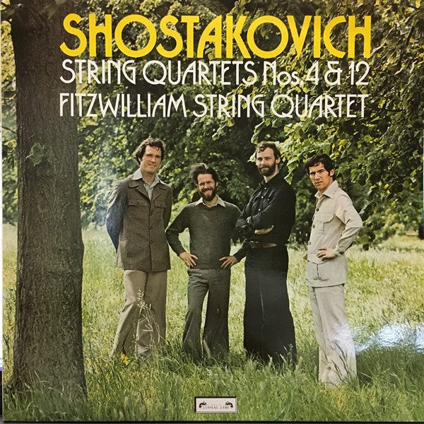 Image of Front Cover of 3524195E: LP - FITZWILLIAM STRING QUARTET, Shostakovich: String Quartets Nos. 4 & 12 (L'Oiseau-Lyre; DSLO 23, UK 1977, Insert)   VG+/VG+