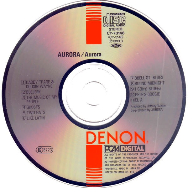 Image of Label of 3514203C: CD - AURORA, Aurora (Denon; CY-73148, Japan 1989, Jewel Case)   VG+/VG+