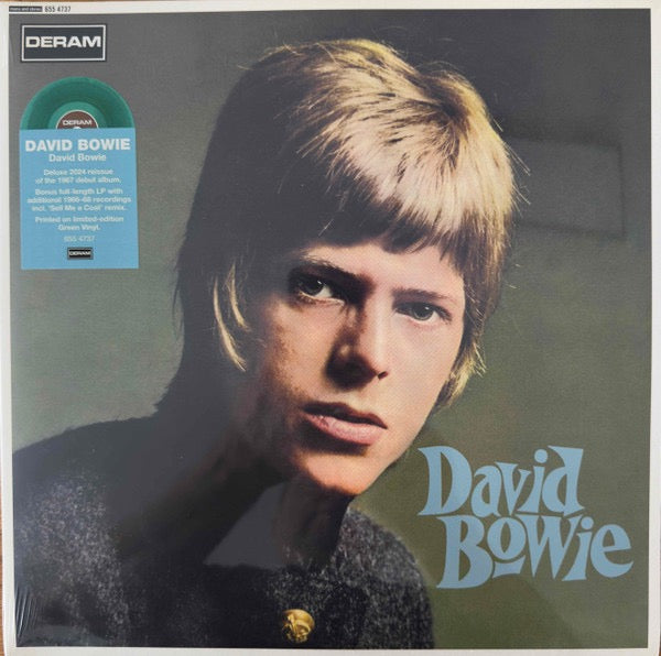 Image of Front Cover of 3434079E: 2xLP - DAVID BOWIE, David Bowie (Deram; 655 4737, Worldwide 2024 Reissue, Gatefold, Inner, Deluxe Edition, Limited Edition, Stereo, Green Transparent Vinyl)   NEW/NEW