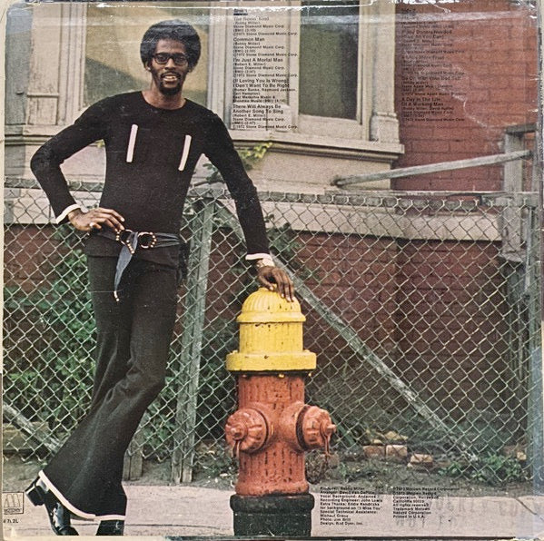 Image of Back Cover of 3514222C: LP - DAVID RUFFIN, David Ruffin (Motown; M 762L-DJ, US 1973, Promo) Record slightly dished. Sleeve has split and damaged spine; some corner wear too  G+/G+