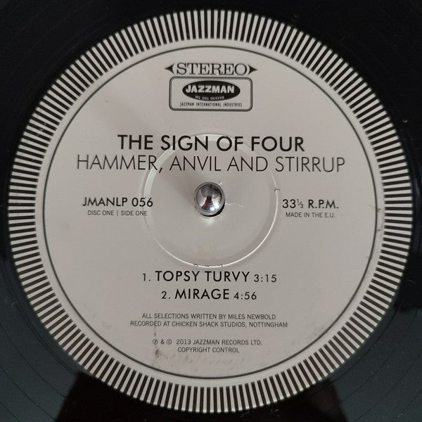 Image of Label of 3524326E: 2x10" - THE SIGN OF FOUR, Hammer, Anvil And Stirrup (Jazzman; JMANLP 056, UK 2013, Fold Over Sleeve)   VG+/VG