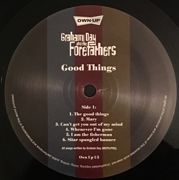 Image of Label of 3524361E: LP - GRAHAM DAY & THE FOREFATHERS, Good Things (Own-Up ; Own Up U5, UK 2014, With CD)   EX/EX