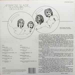 Image of Back Cover of 3544147S: LP - AMBROSE SLADE, Ballzy (BMG; BMGCAT657LP, Europe 2022 Reissue, Blue vinyl) One corner creased  VG+/VG+