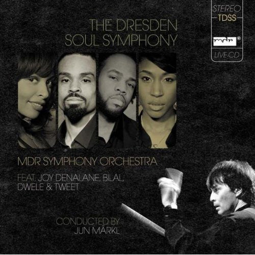 Image of Front Cover of 3554077S: CD - MDR SYMPHONY ORCHESTRA FEAT. JOY DENALANE, BILAL, DWELE & TWEET, The Dresden Soul Symphony (Four Music; 88697169762, Europe 2008)   VG+/VG+