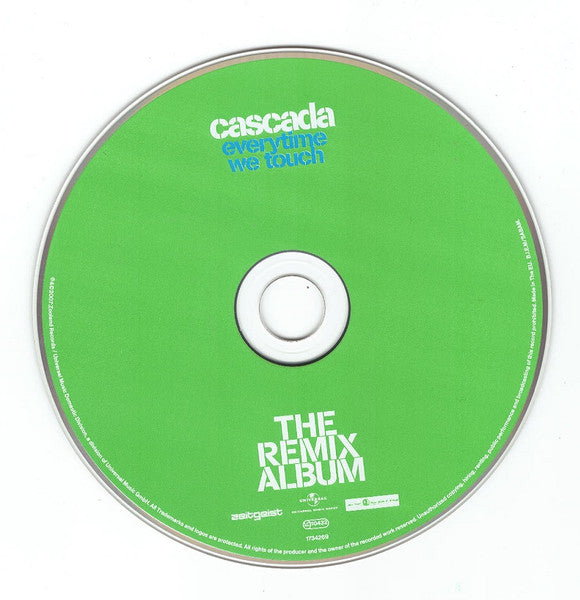 Image of Label of 3554078S: CD - CASCADA, Everytime We Touch (The Remix Album) (Zeitgeist; 1734269, Germany 2007)   VG+/VG+