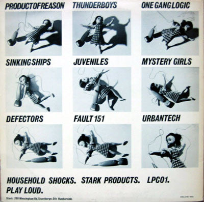 Image of Back Cover of 3524385E: 12" - VARIOUS, Household Shocks (Stark Products; LPC01, UK 1980)   VG+/VG