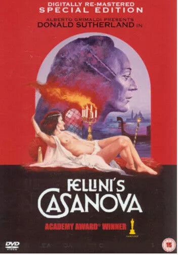 Image of Front Cover of 3554095S: DVD - FEDERICO FELLINI, Fellini's Casanova (inD World; ,  2005) Strong VG+  VG+/VG+