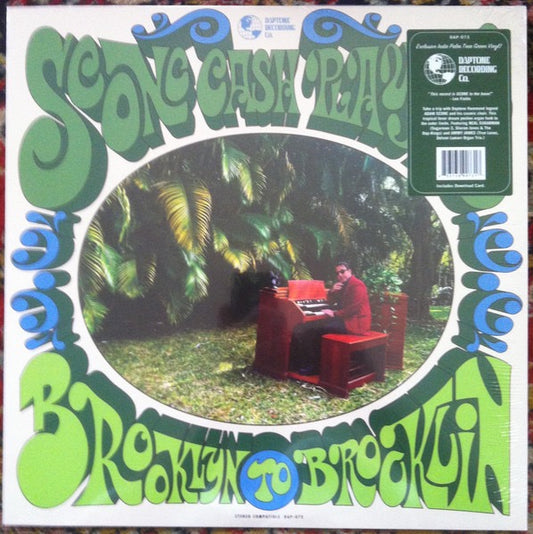 Image of Front Cover of 3514306C: LP - SCONE CASH PLAYERS, Brooklyn To Brooklin (Daptone Records; DAP-073, US 2022, Green Vinyl) Stickered shrink-wrap  VG+/EX