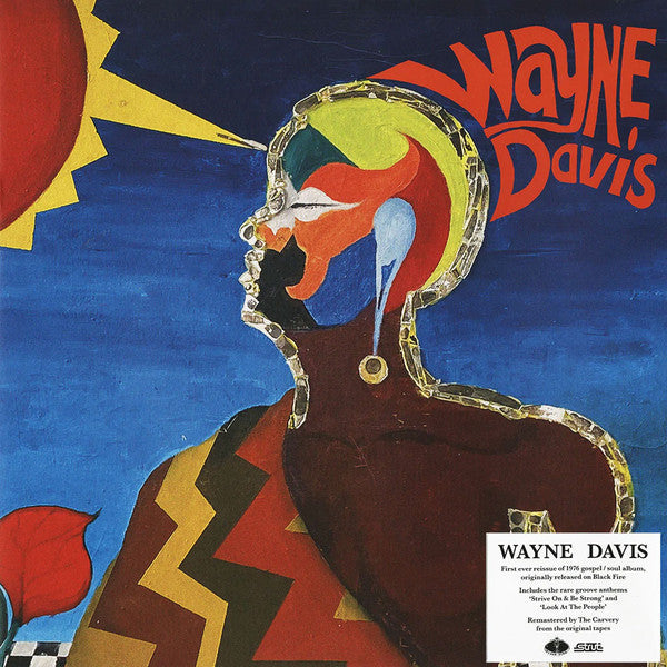 Image of Front Cover of 3514329C: LP - WAYNE DAVIS, Wayne Davis (Strut ; STRUT244LP, UK, Europe & US 2022 Reissue) Stickered plastic outer  VG+/VG+