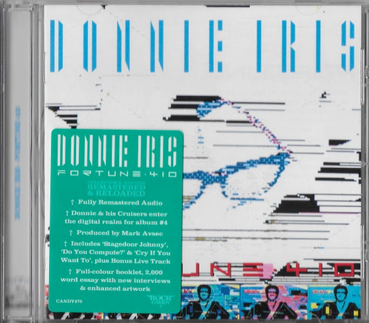 Image of Front Cover of 3514372C: CD - DONNIE IRIS, Fortune 410 (Rock Candy; CANDY470, UK 2021 Reissue, Jewel Case)   VG+/VG+