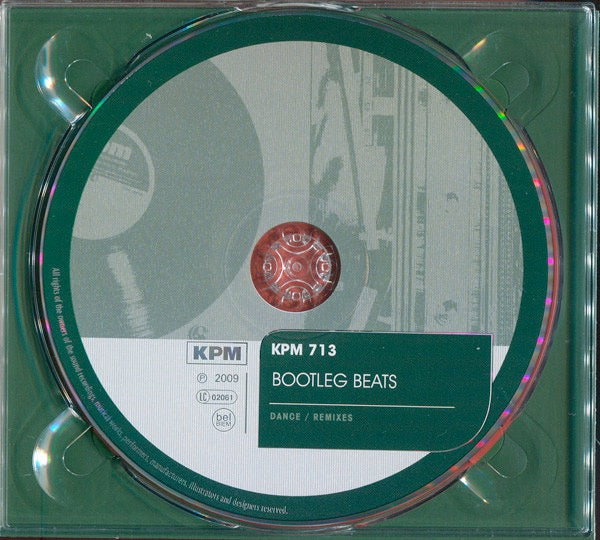 Image of Label of 3514397C: LP - VARIOUS, Bootleg Beats (KPM Music ; KPM 713, UK 2009, Digipak) Disc in nice condition, closer to EX. Some light marks on plastic tray.  VG+/VG+