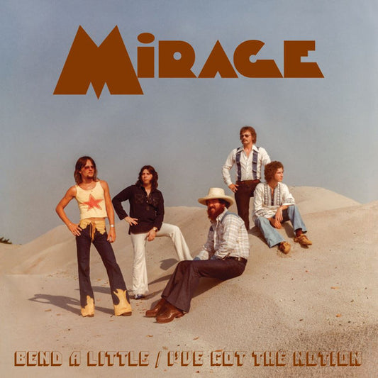 Image of Front Cover of 3524534E: 7" - MIRAGE, Bend A Little / I've Got The Notion (Preservation Records; P015, Norway 2017 Reissue, Fold Over Sleeve With Flap)   EX/EX