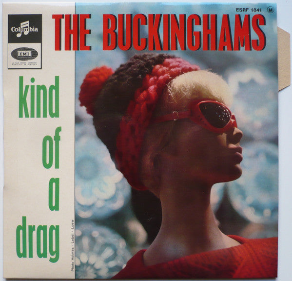 Image of Front Cover of 3524532E: 7" EP - THE BUCKINGHAMS, Kind Of A Drag (Columbia ; ESRF 1841, France 1967, Laminated Flipback Sleeve With Title Flap) Very Strong VG, Lovely Sleeve  EX/VG