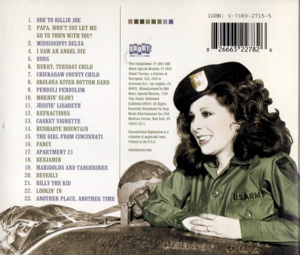 Image of Back Cover of 3534181E: CD - BOBBIE GENTRY, Chickasaw County Child: The Artistry Of Bobbie Gentry (Shout! Factory; DK 32278, US 2004, Jewel Case, Booklet, Remastered)   EX/EX