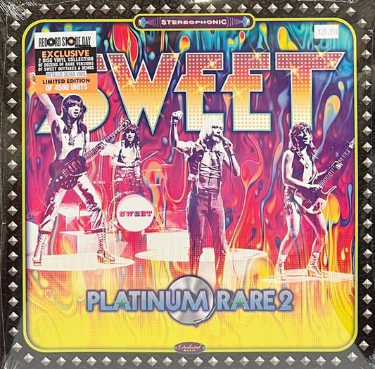 Image of Front Cover of 3514405C: 2xLP - THE SWEET, Platinum Rare 2 (Prudential Music Group; RRC-0019, Worldwide 2022, Gatefold, Silver Vinyl)   VG+/VG+