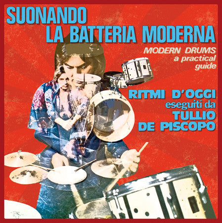 Image of Front Cover of 3644024S: LP - TULLIO DE PISCOPO, Suonando La Batteria Moderna (Archeo Recordings; AR 004, Italy 2015 Reissue, Red Vinyl)   VG+/VG+