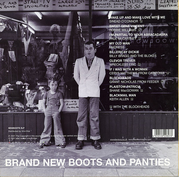 Image of Back Cover of 3624037E: LP - VARIOUS, Brand New Boots And Panties (East Central One; NEWBOOTS 2LP, Europe 2001, Inner)   VG/VG