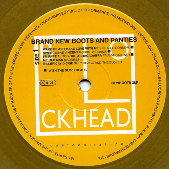 Image of Label of 3624037E: LP - VARIOUS, Brand New Boots And Panties (East Central One; NEWBOOTS 2LP, Europe 2001, Inner)   VG/VG