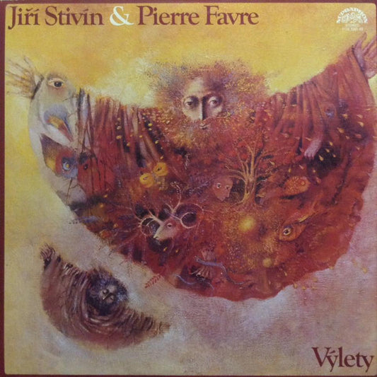 Image of Front Cover of 3624057E: 2xLP - JI   STIV N & PIERRE FAVRE, V lety / Excursions (Supraphon ; 1115 3381-82, Czechoslovakia 1984 Reissue, Gatefold)   VG/VG+