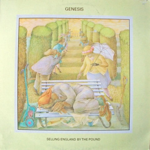Image of Front Cover of 4925303E: LP - GENESIS, Selling England By The Pound (Charisma Hatter Blue; CAS 1074, UK 1980 Reissue, Insert, NO Virgin Logo)   VG+/VG+