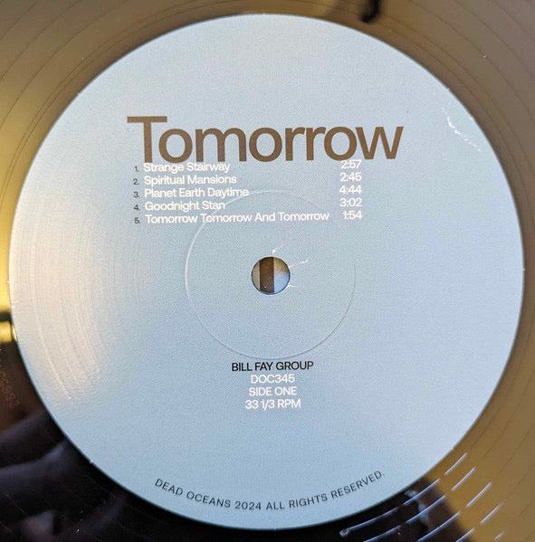 Image of Label Cover of 2xLP - VG+/EX - BILL FAY GROUP, Tomorrow Tomorrow And Tomorrow (Dead Oceans; DOC345, US 2024 Reissue, Gatefold, 2 Inners), Inners Creased,  - 4226282E