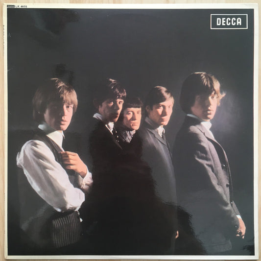 Image of Front Cover of 3624112E: LP - THE ROLLING STONES, The Rolling Stones (Decca Red Boxed; LK 4605, UK 1976 Reissue, Mono. Non-Flipback. A4 is "I Need You Baby".)   VG/VG+