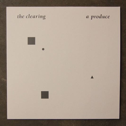 Image of Front Cover of 4925385E: LP - A PRODUCE, The Clearing (All Night Flight; ANF001, UK 2019 Reissue, Textured Sleeve, Insert)   VG+/VG+