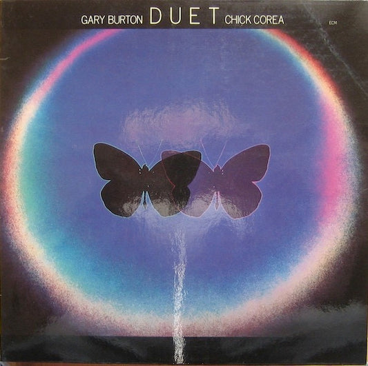 Image of Front Cover of 3614085C: LP - GARY BURTON / CHICK COREA, Duet (ECM Records; ECM 1140, Germany 1979) Laminate sleeve peeling.   VG/VG+