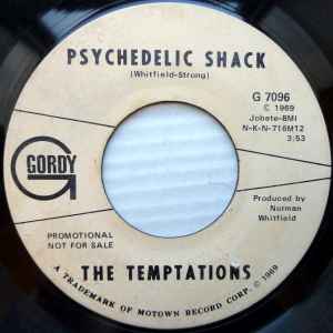 Image of Front Cover of 3654028S: 7" - THE TEMPTATIONS, Psychedelic Shack (Gordy; G 7096, US 1969, Promo, Plain sleeve) Lightest of marks.  /VG+