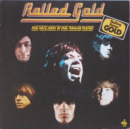 Image of Front Cover of 3614103C: 2xLP - THE ROLLING STONES, Rolled Gold (The Very Best Of The Rolling Stones) (Nova; 6.28356 DP, Germany 1979 Reissue, Gatefold, 'Made in Germany' Matrix) Light marks, Edge pinches  VG/VG