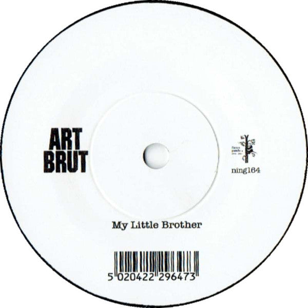 Image of Label of 3554199S: 7" - ART BRUT, Modern Art / My Little Brother (Fierce Panda; NING 164, UK 2004, Limited to 2000 copies with uniquely hand painted sleeves.)   VG/VG