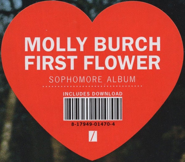 Image of Back Cover of 3614099C: LP - MOLLY BURCH, First Flower (Captured Tracks; CT-280, US 2018, Insert) Still In Stickered Shrinkwrap  EX/VG+