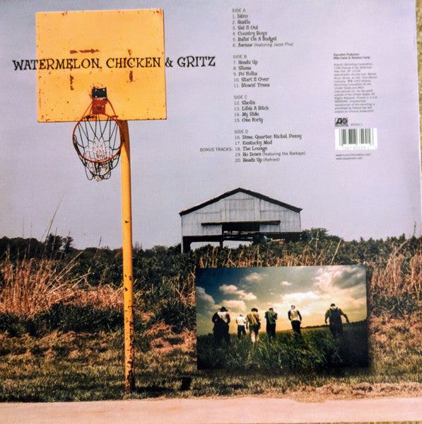 Image of Back Cover of 3644089S: 2xLP - NAPPY ROOTS, Watermelon, Chicken & Gritz (Atlantic; 7567 83524-1, US 2002, Picture Sleeve, Inner) Strong VG+. Some wear to sleeve.  VG/VG+