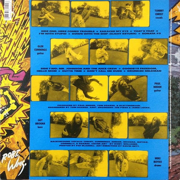 Image of Back Cover of 3624225E: LP - SCATTERBRAIN, Here Comes Trouble (In-Effect ; 88561-3012-1, US 1990, Inner)   VG+/EX