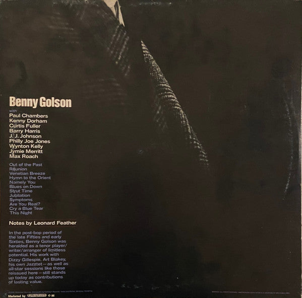 Image of Back Cover of 3624136E: 2xLP - BENNY GOLSON, Blues On Down (Milestone; HB 6125, Italy 1986, Gatefold) Surface Marks From Storage, Edge and Ring Wear.  VG/VG