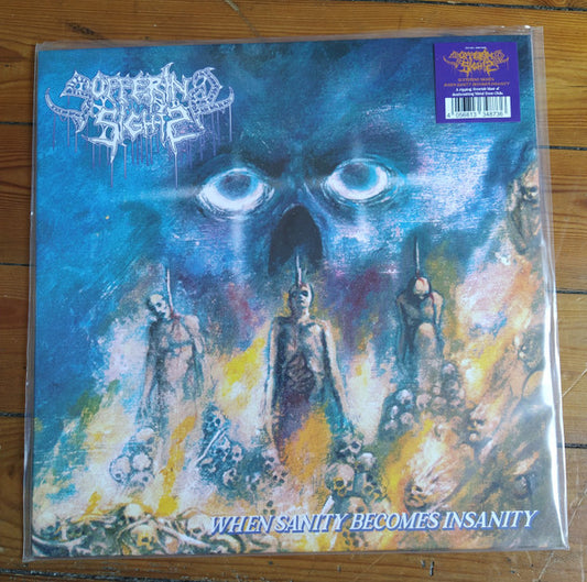 Image of Front Cover of 3624218E: LP - SUFFERING SIGHTS, When Sanity Becomes Insanity (Dying Victims Productions ; DVP 223, Germany 2022, Insert, Poster & Postcard, Sticker) Stickered Plastic Outer Sleeve  EX/EX