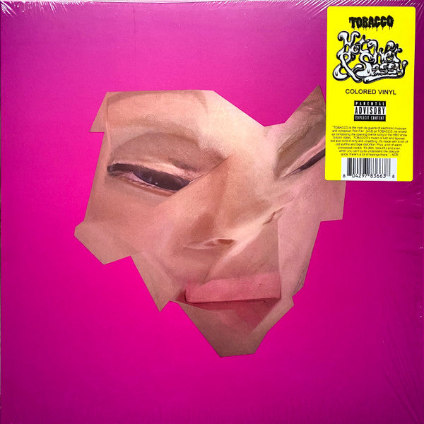 Image of Front Cover of 3624201E: LP - TOBACCO, Hot Wet & Sassy (Ghostly International ; GI-366, US 2020, Black & Clear Striped Vinyl) Still In Stickered Shrinkwrap  EX/EX