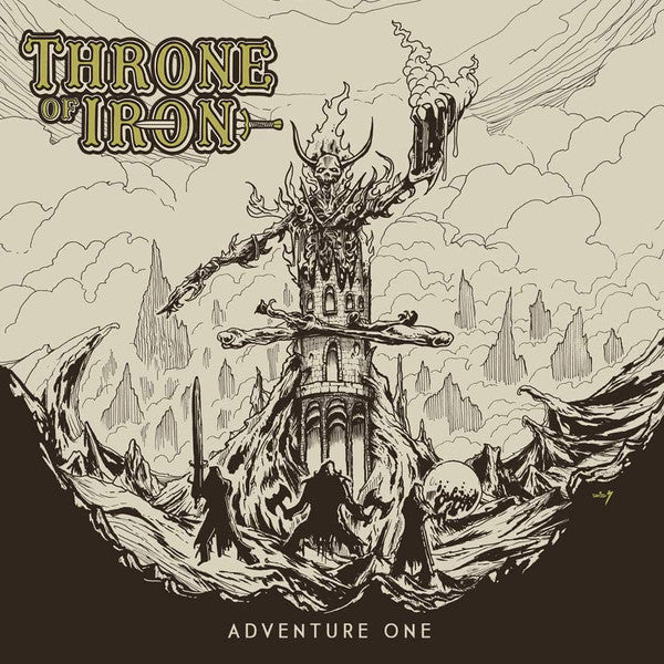 Image of Front Cover of 3624200E: LP - THRONE OF IRON, Adventure One (No Remorse Records; 0744430522748, Greece 2020, Insert) Strong VG+  EX/VG+