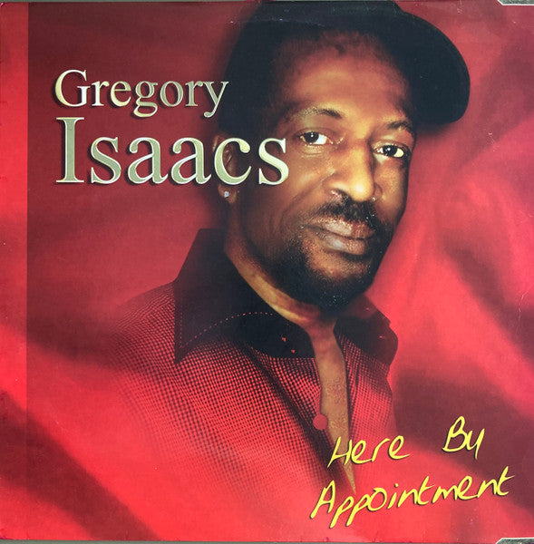 Image of Front Cover of 3624266E: LP - GREGORY ISAACS, Here By Appointment (Jet Star; CRLP3087, UK 2003, Picture sleeve) Lightest of marks. Creasing at edge of sleeve especially top left.  G+/VG+