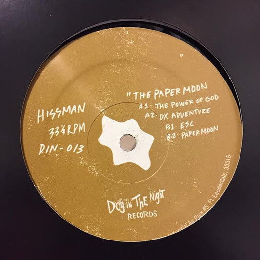 Image of Front Cover of 3624295E: 12" EP - HISSMAN, Paper Moon (Dog In The Night Records; DIN-013, US 2016, Plain Sleeve)   /EX