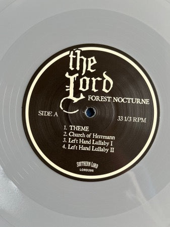 Image of Back Cover of 3614177C: LP - THE LORD, Forest Nocturne (Southern Lord; LORD295, Europe 2022, Grey Vinyl) Still In Stickered Shrinkwrap  EX/VG+