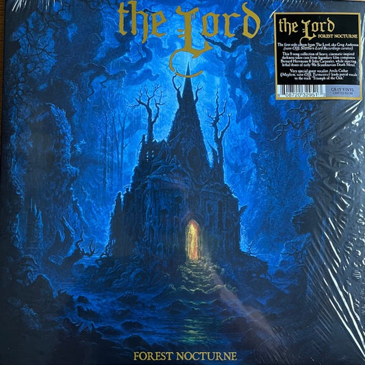 Image of Front Cover of 3614177C: LP - THE LORD, Forest Nocturne (Southern Lord; LORD295, Europe 2022, Grey Vinyl) Still In Stickered Shrinkwrap  EX/VG+