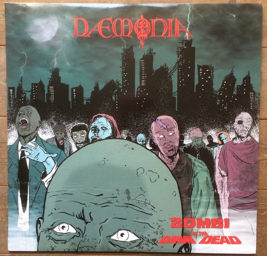 Image of Front Cover of 3614217C: LP - DAEMONIA, Zombi / Dawn Of The Dead (Black Widow Records; BWR 156, Italy 2013 Reissue, Die Cut Inner)   VG+/VG