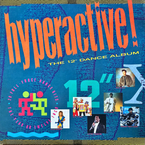 Image of Front Cover of 3614230C: 2xLP - VARIOUS, Hyperactive! (The 12" Dance Album) (Telstar; STAR 2328, UK 1988, Gatefold, CBS Pressing)   VG/VG