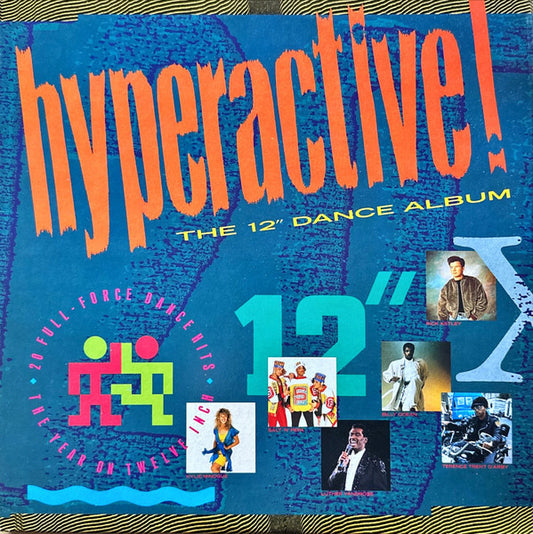 Image of Front Cover of 3614230C: 2xLP - VARIOUS, Hyperactive! (The 12" Dance Album) (Telstar; STAR 2328, UK 1988, Gatefold, CBS Pressing)   VG/VG