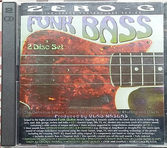 Image of Front Cover of 3614204C: 2xCD - VLAD NASLAS, Funk Bass (Time + Space; TAS CD 56, UK 1994)   VG+/VG+