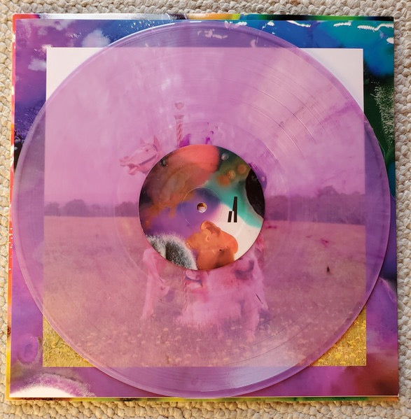 Image of Back Cover of 3614227C: LP - GUERILLA TOSS, Famously Alive (Sub Pop; SP1480, US 2022, Inner, Purple Transparent Marble Vinyl) Still In Stickered Shrinkwrap  EX/EX