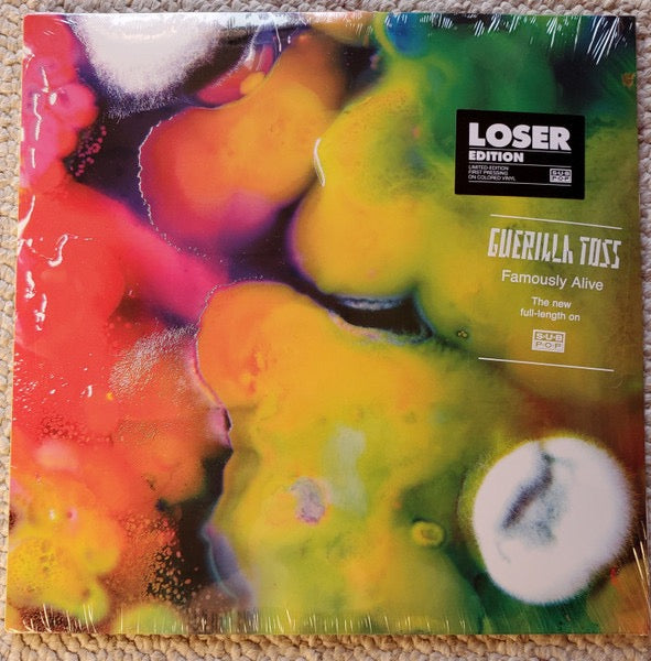 Image of Front Cover of 3614227C: LP - GUERILLA TOSS, Famously Alive (Sub Pop; SP1480, US 2022, Inner, Purple Transparent Marble Vinyl) Still In Stickered Shrinkwrap  EX/EX